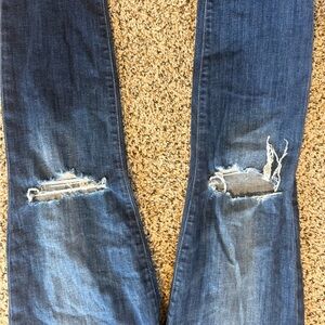 Joe's Jeans Dark Blue Distressed Skinny Jeans